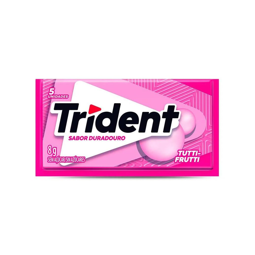 Goma de Mascar Trident Tutti-Frutti Sem Açúcar 8g