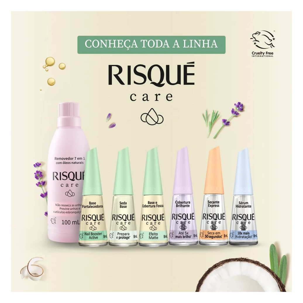 Base para Unhas Risqué Care Seda Base 8ml