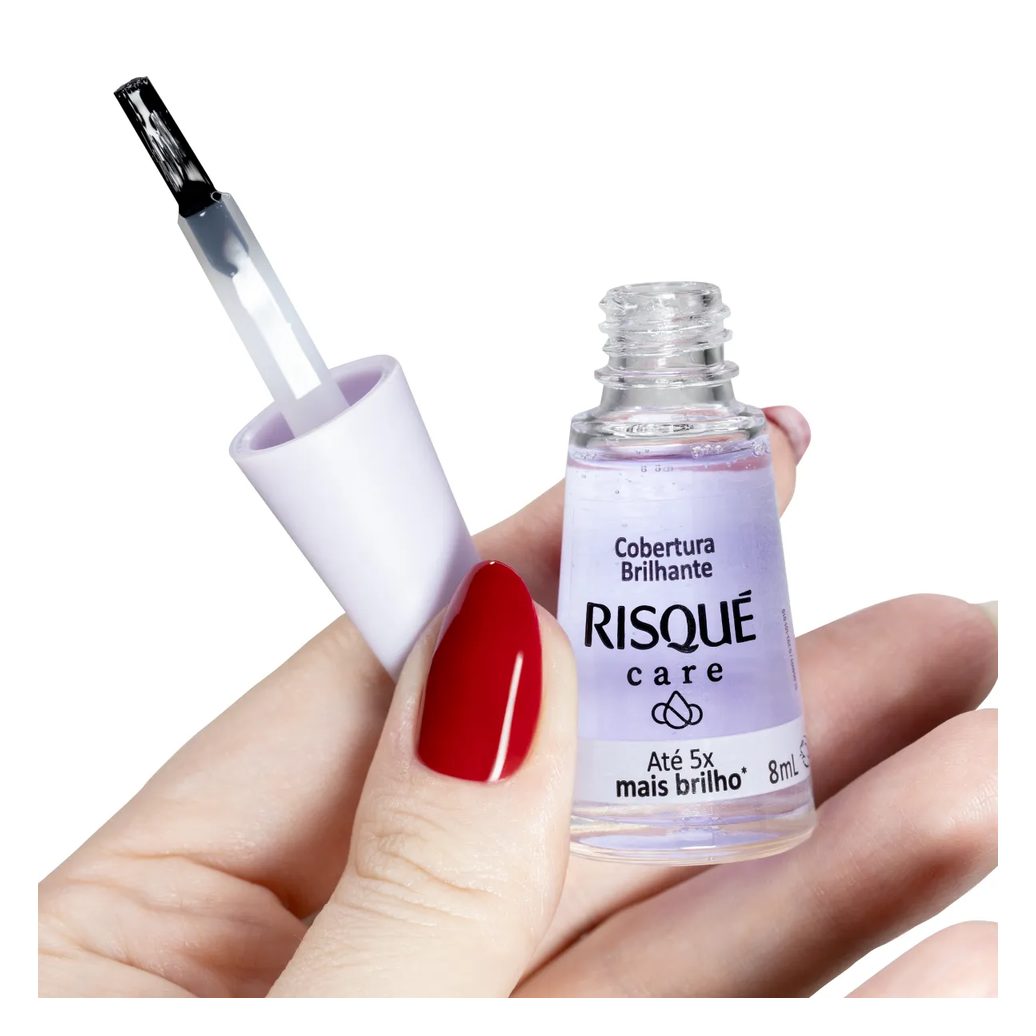 Brilho para Unhas Risqué Care Cobertura Brilhante 8ml