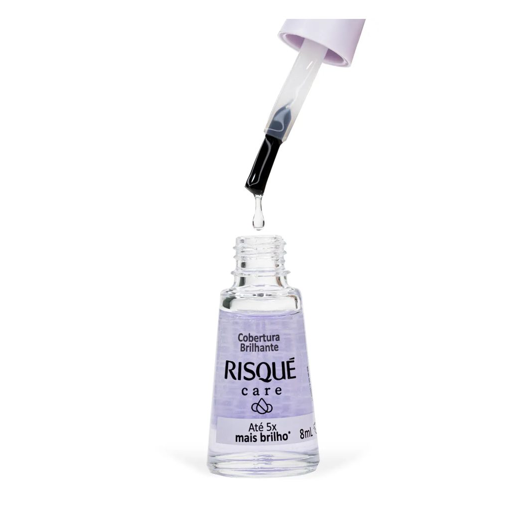 Brilho para Unhas Risqué Care Cobertura Brilhante 8ml