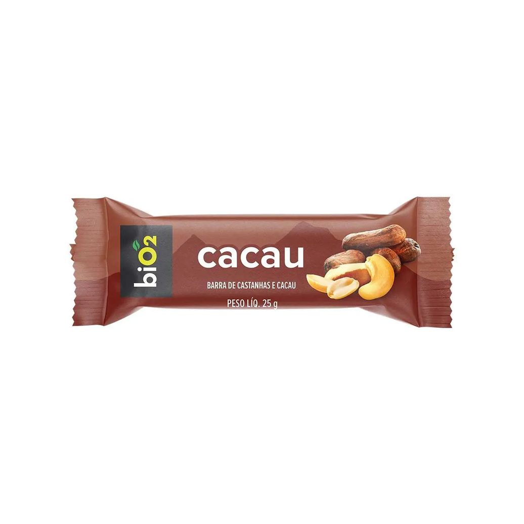 Barra de Castanhas e Cacau biO2 7Nuts 25g