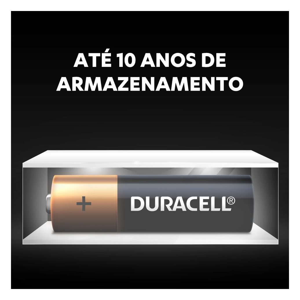 Pilha AA Duracell Alcalina com 4 unidades