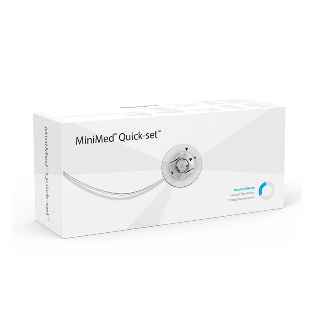 Cateter Medtronic MinimMed Quick-set MMT-396A Cânula de 9mm e tubo de 110cm 10 unidades