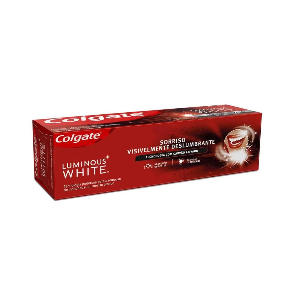 Creme Dental Colgate Luminous White Carvão Ativado 70g