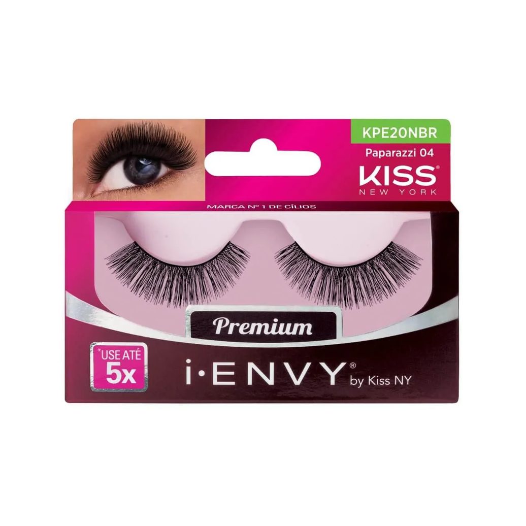 Cílios Postiços Kiss NY I-Envy Au Naturale 01 com 1 par