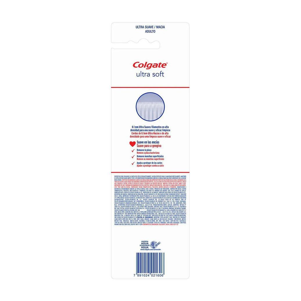 Escova de Dente Colgate Ultra Soft Ultra Macia com 3 unidades