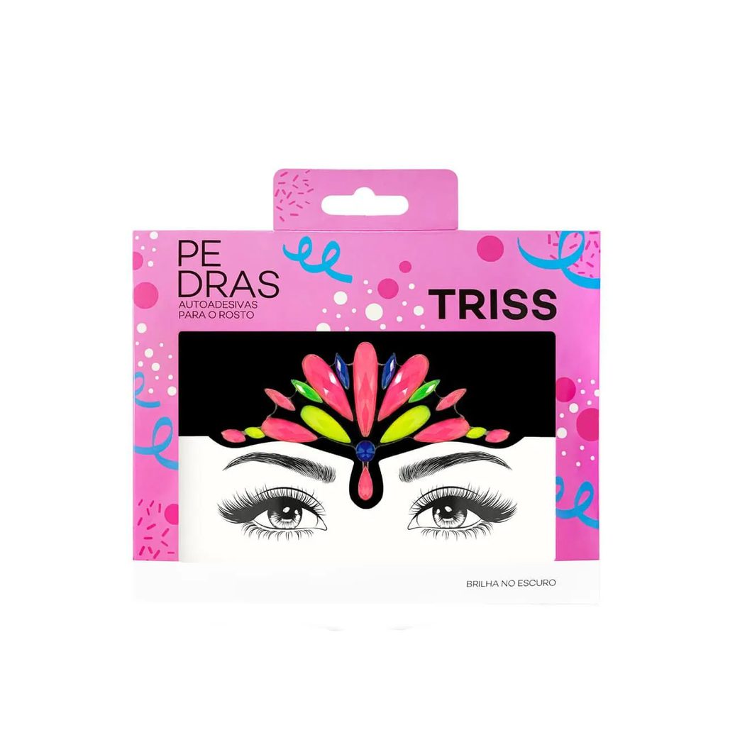 Adesivo Facial Triss Pedras Neon 1 Cartela
