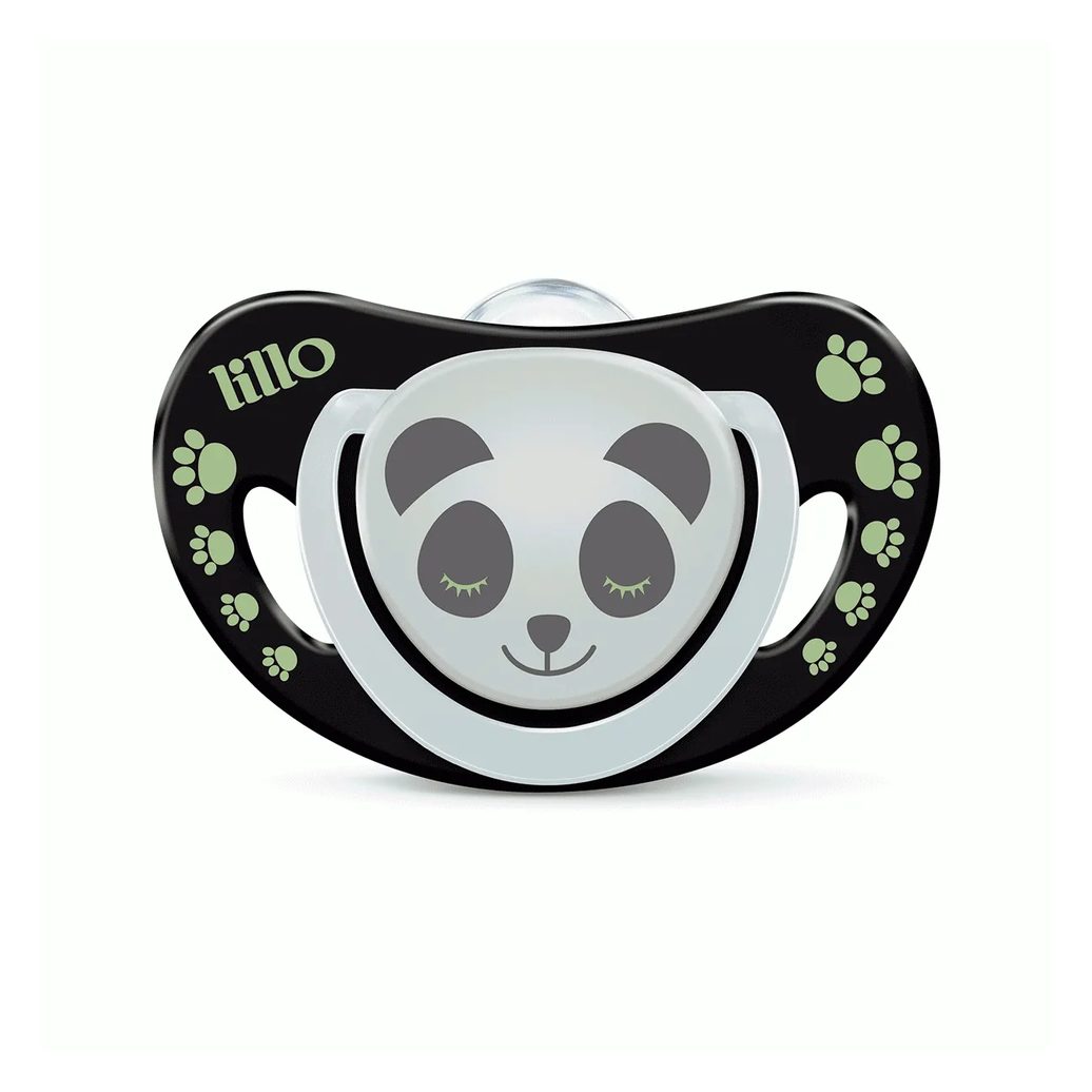 Chupeta Lillo Elegancy Glow Panda Tamanho 1 - RN a 6 meses com 1 unidade
