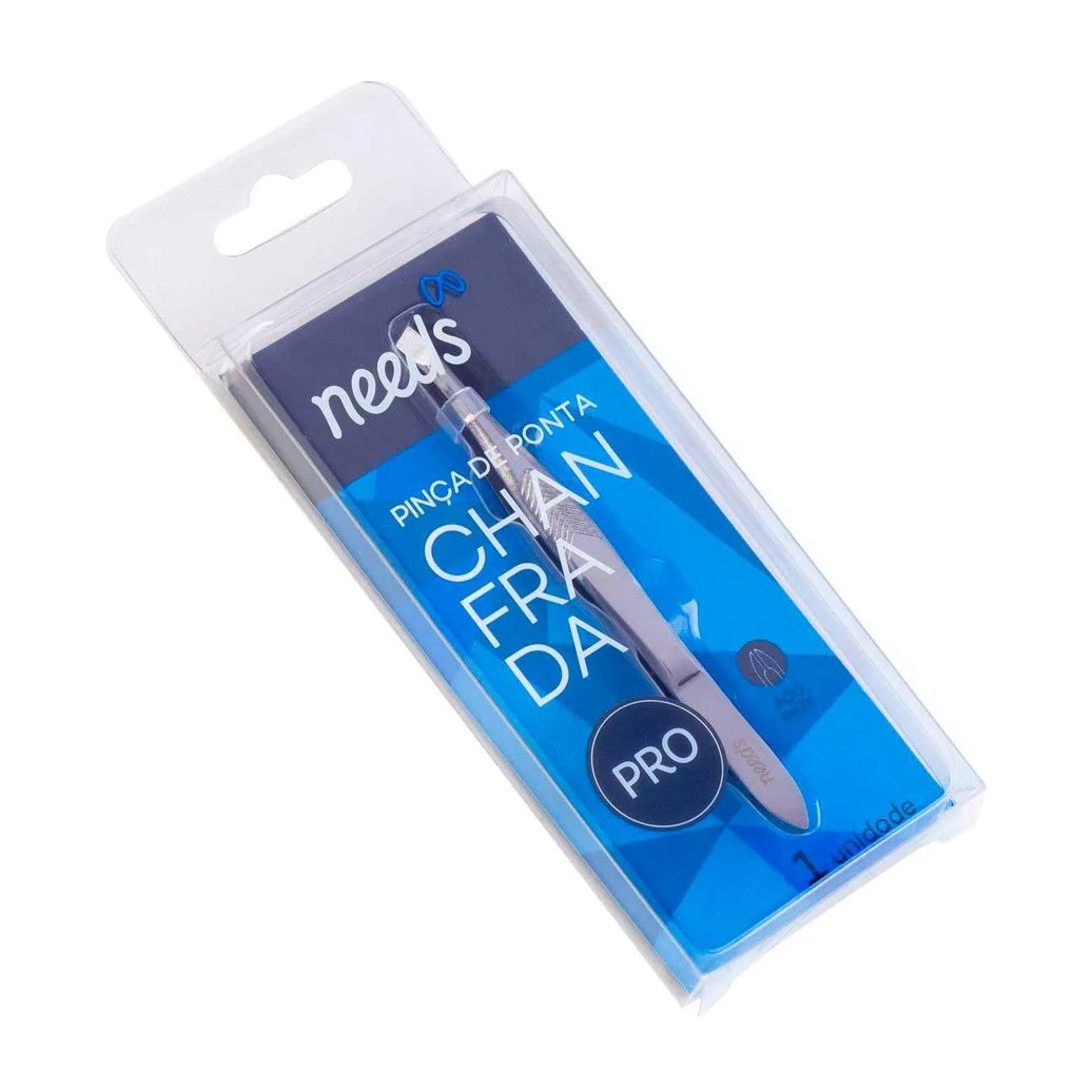 Pinça de Ponta Chanfrada Needs PRO Inox 1 Unidade