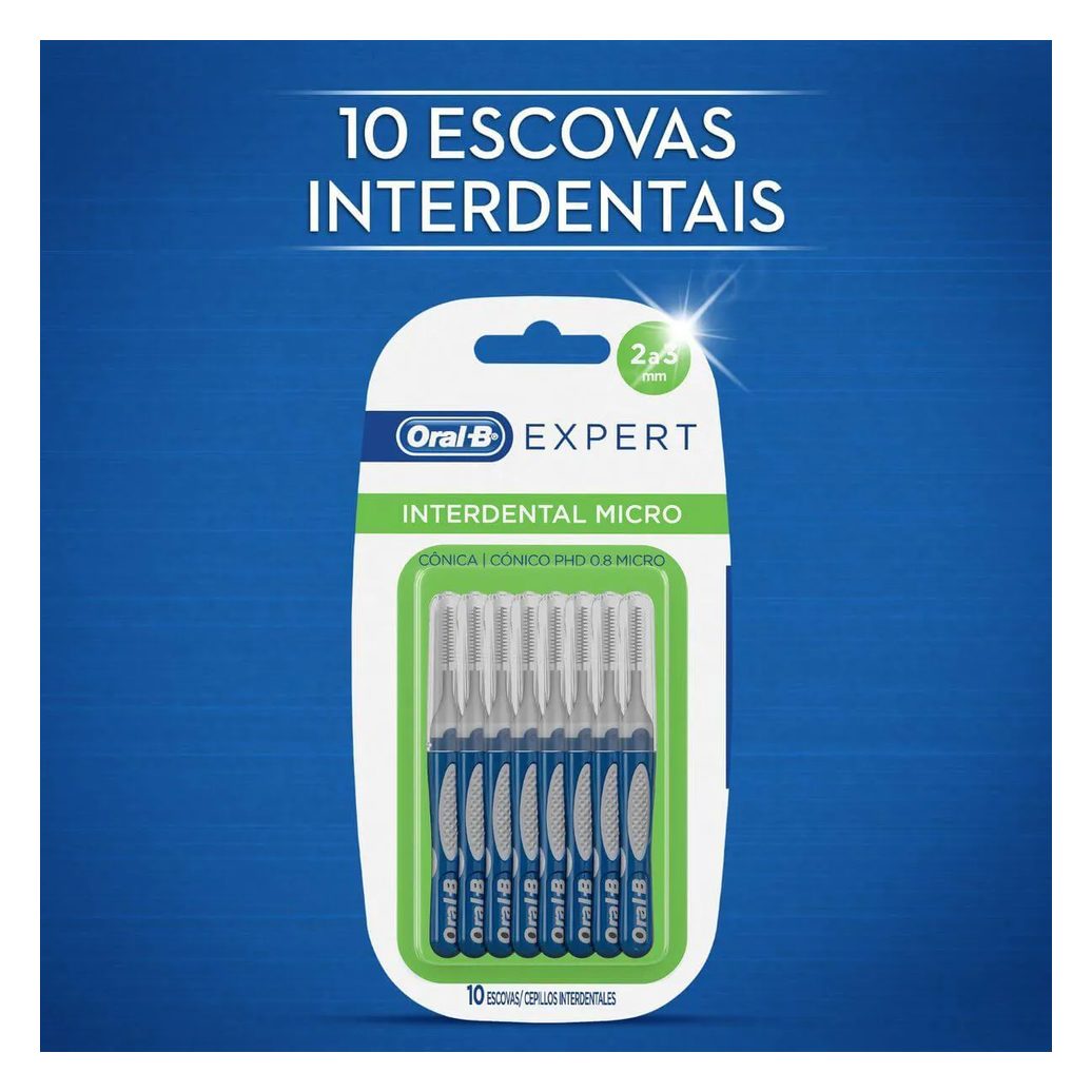 Escova Interdental Micro Oral-B Expert 2 a 3mm com 10 unidades