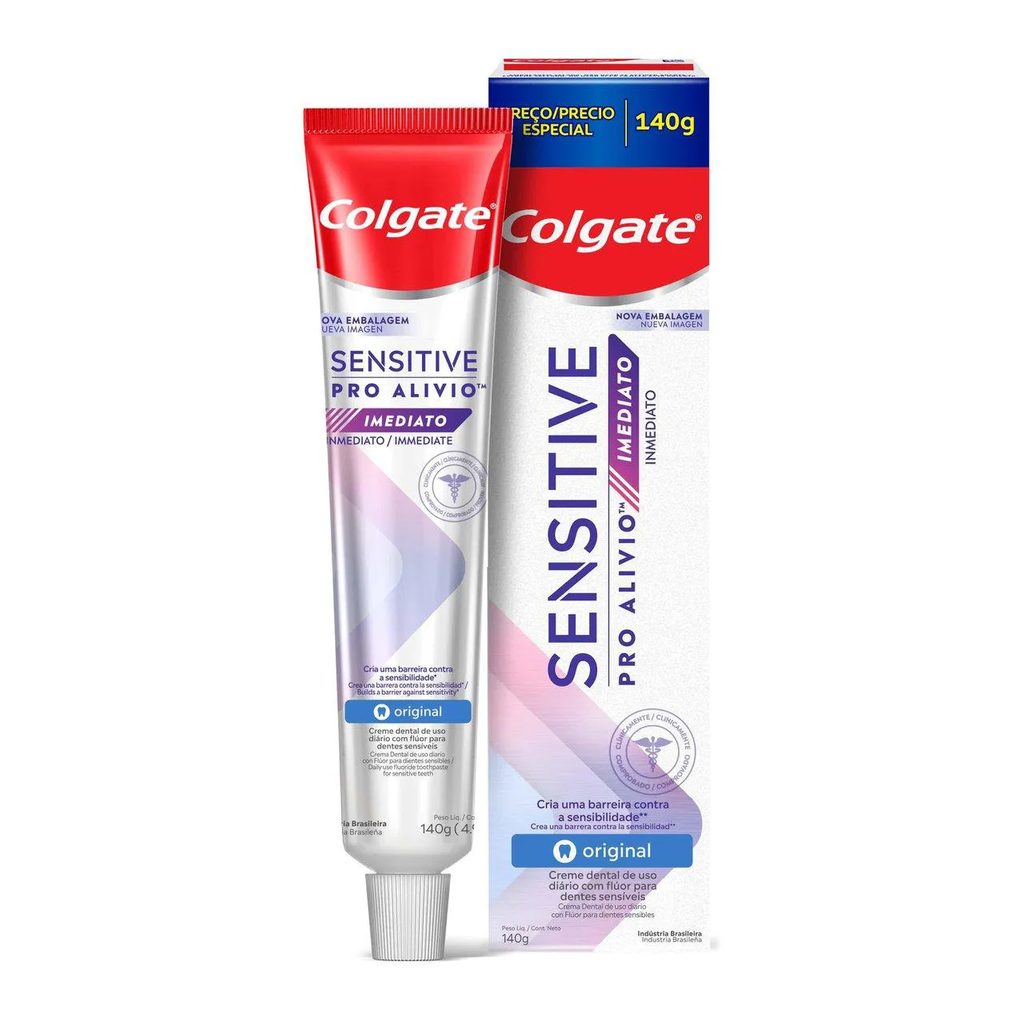 Pasta de Dente Colgate Sensitive Pro-Alívio Imediato com 140g