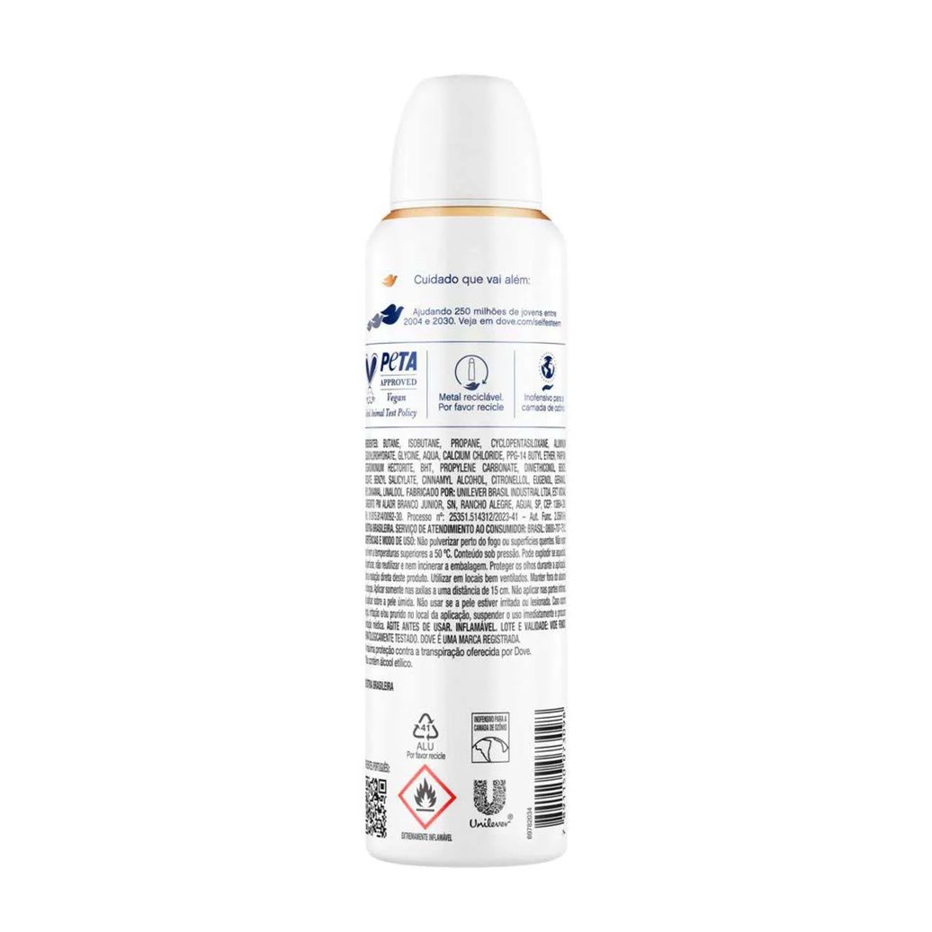 Desodorante Antitranspirante Aerosol Dove Clinical Original Clean Feminino 96h 150ml