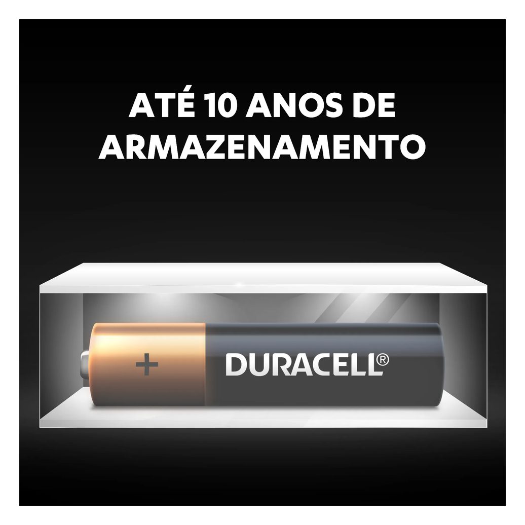 Pilha AAA Duracell Palito com 4 unidades