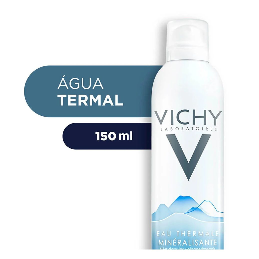 Água Termal Facial Vichy Pele Sensível Calmante e Hidratante 150ml