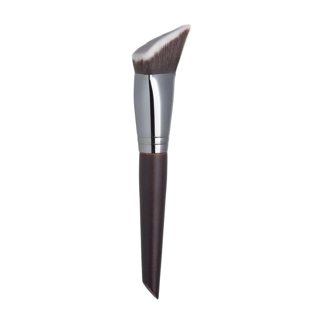 Pincel de Maquiagem Belliz Wood 3D Triangle Kabuki com 1 unidade