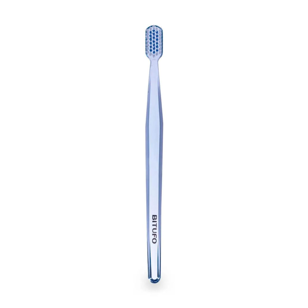 Escova de Dente Ortodôntica Bitufo Class Orto Macia+Média com 1 unidade + 1 protetor de cerdas