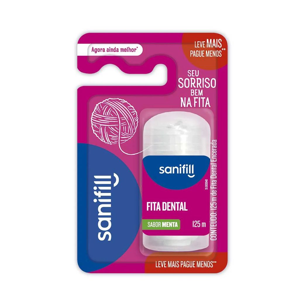 Fita Dental Sanifill com 1 unidade de 125m