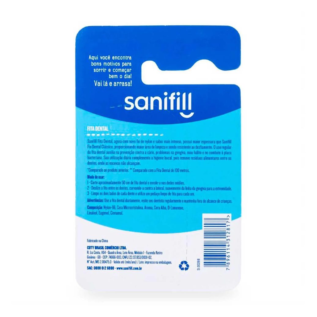 Fita Dental Sanifill com 1 unidade de 125m