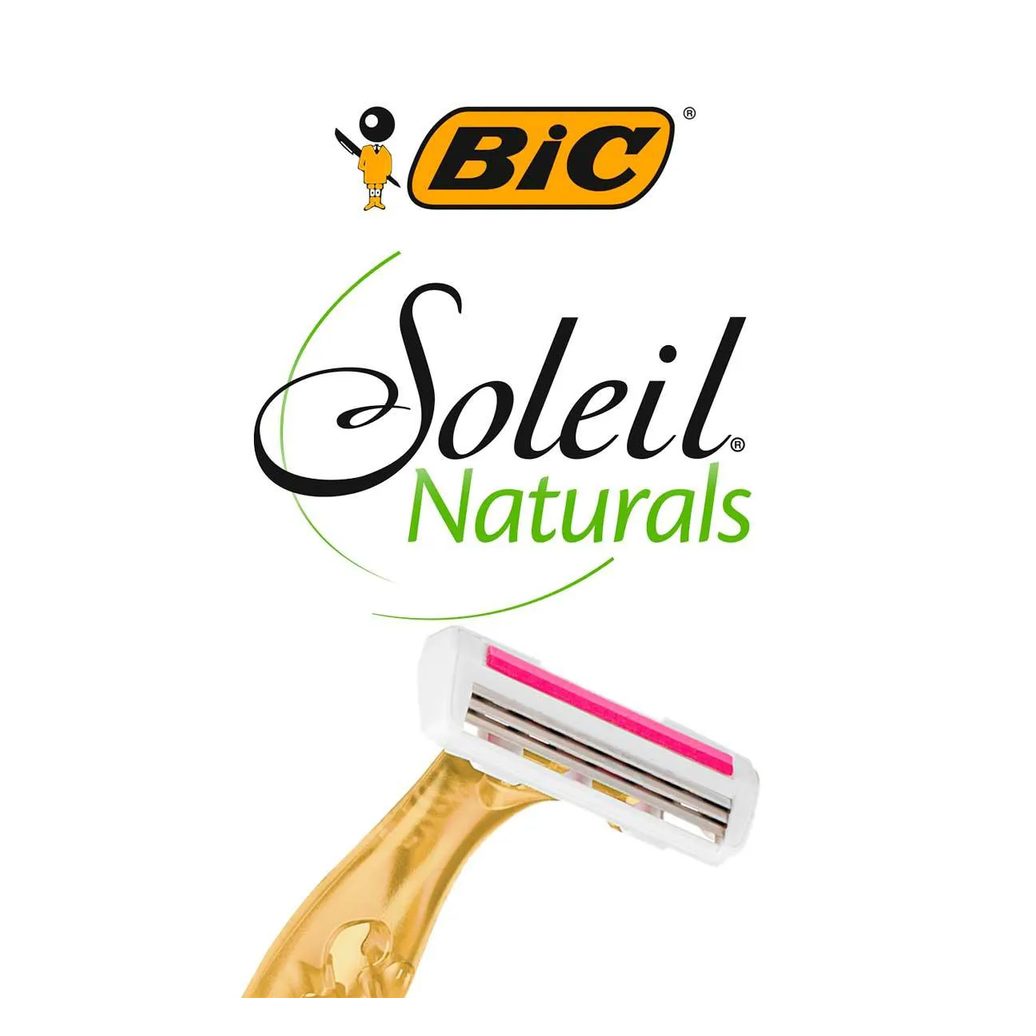 Depilador Descartável Bic Soleil Naturals Premium com 2 unidades