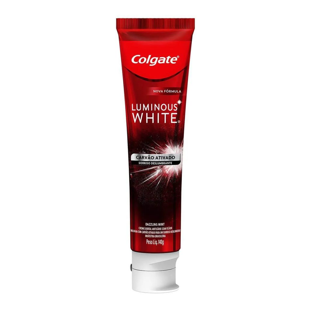 Creme Dental Colgate Luminous White Carvão Ativado 140g