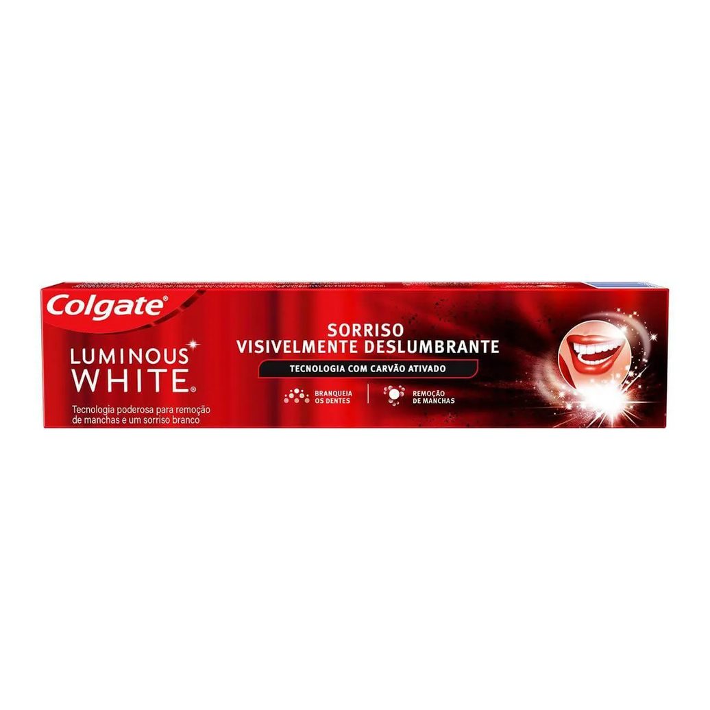 Creme Dental Colgate Luminous White Carvão Ativado 140g