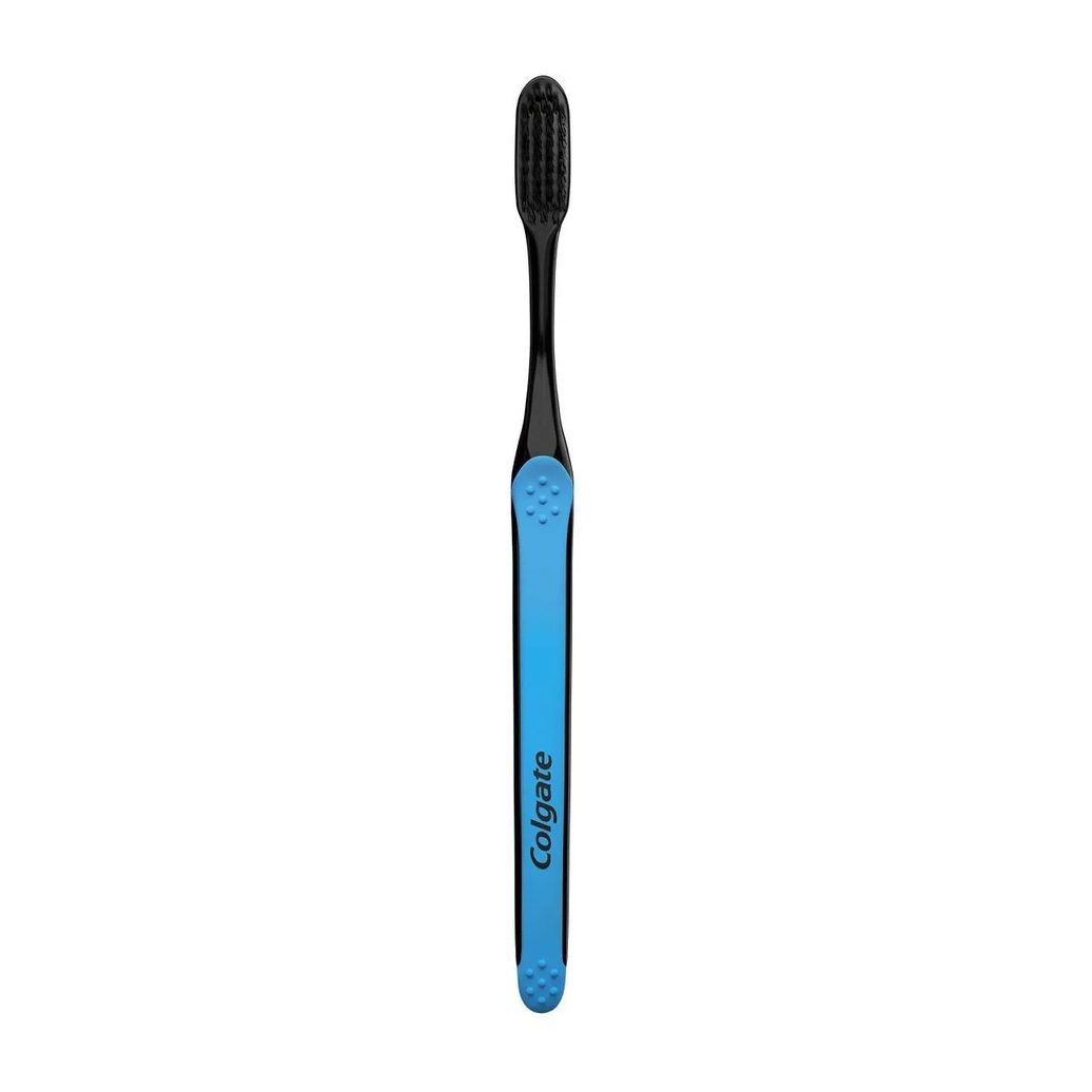 Kit Escova de Dente Colgate Slim Soft Black Carvão 4 unidades