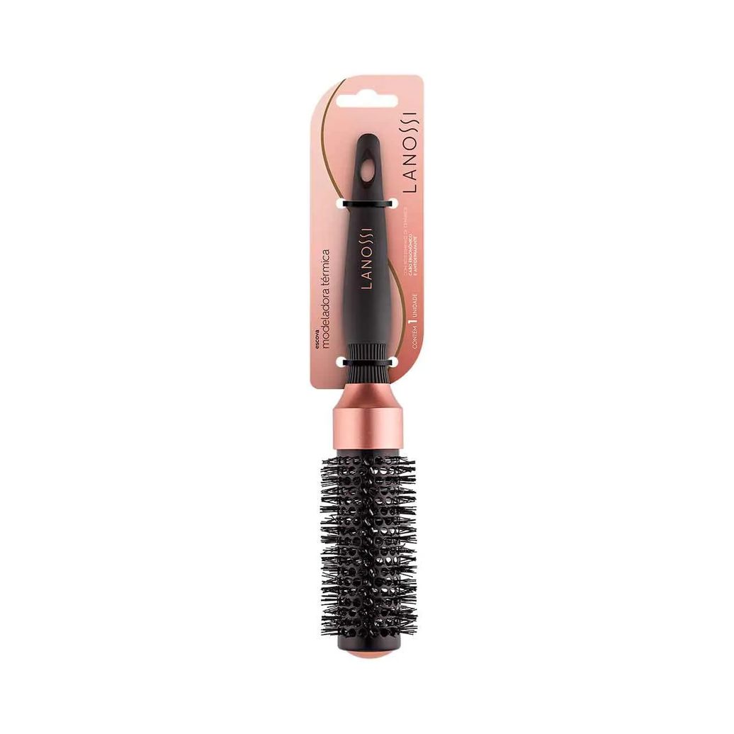 Escova de Cabelo Lanossi Modeladora Modelagem Bronze 33MM - 1 unidade
