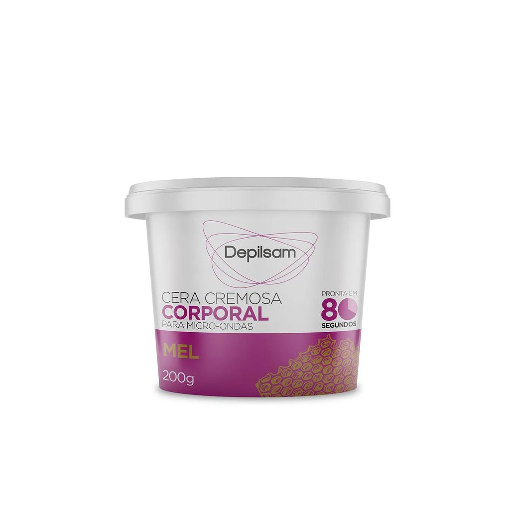 Cera Cremosa Corporal Depilsam de Micro-ondas Maracujá 200g