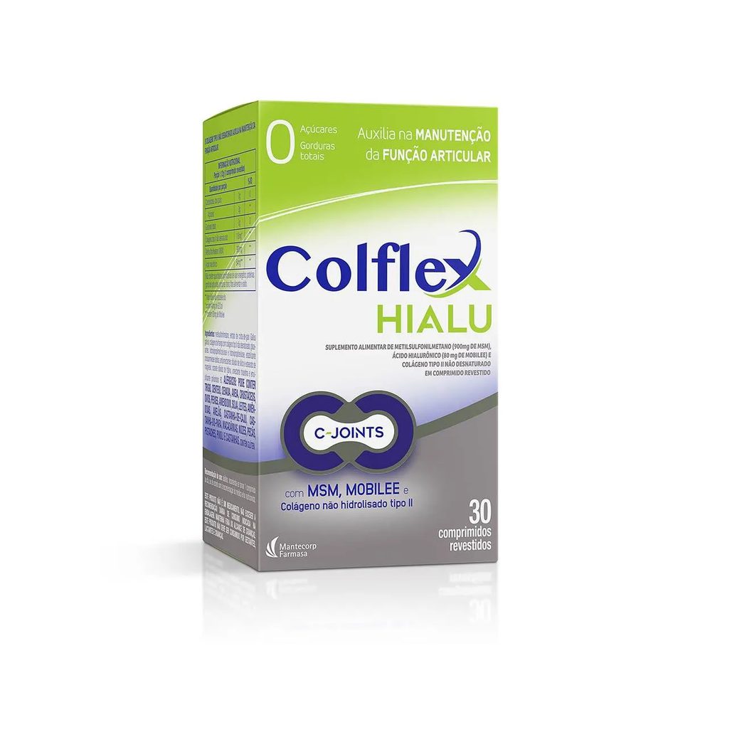 Suplemento Alimentar Colflex Hialu com 30 Comprimidos