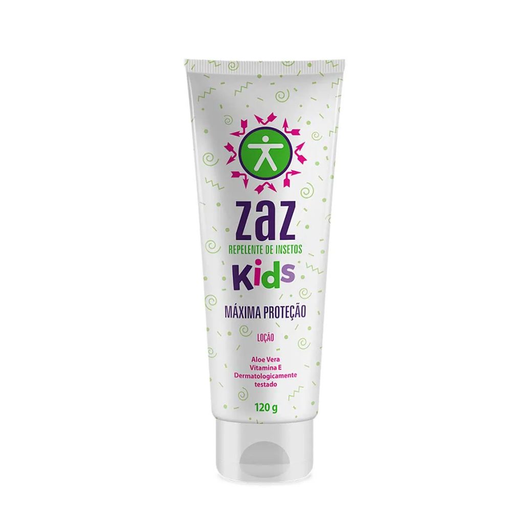 Repelente de Inseto Infantil Zaz Kids com DEET Loção 120g