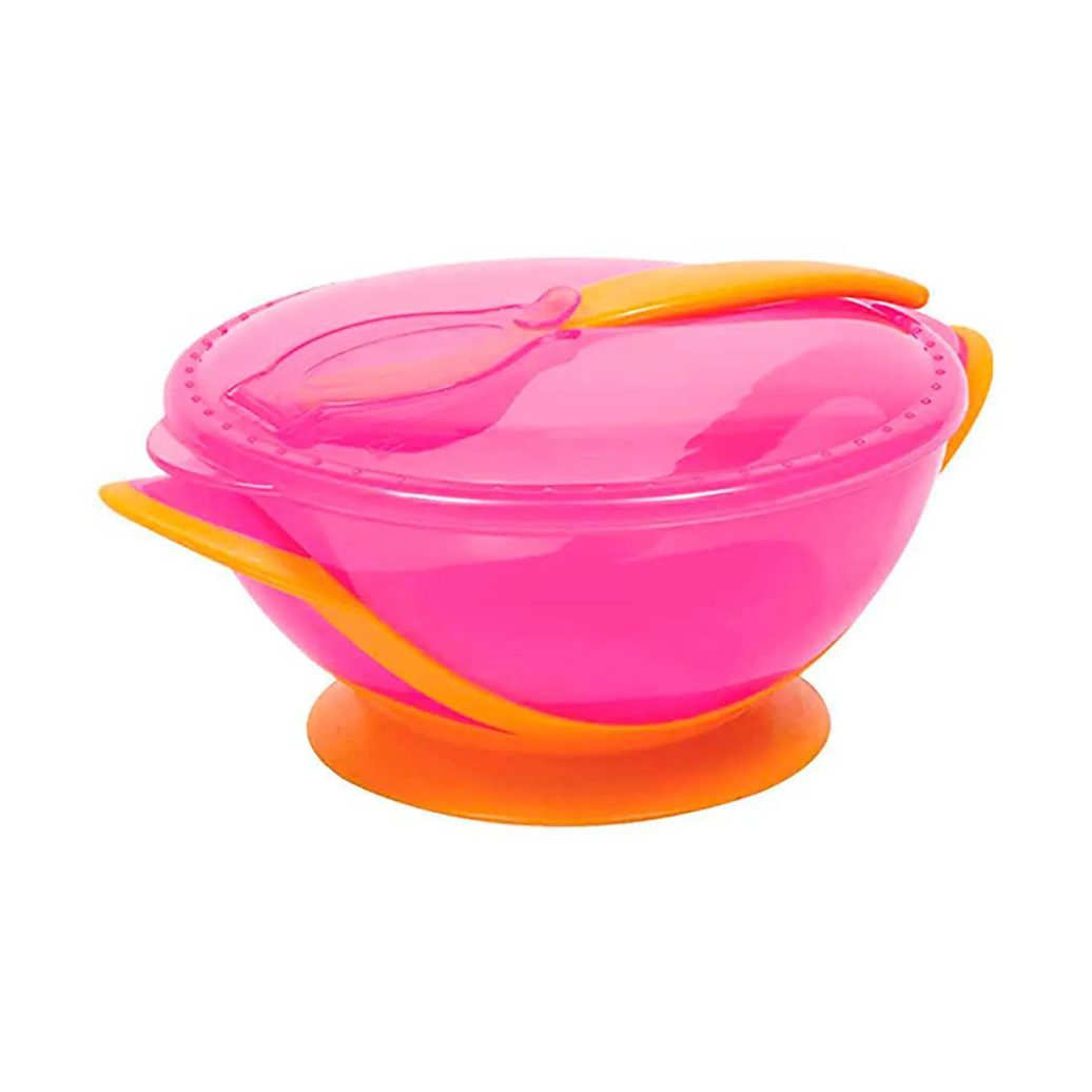 Kit Refeição com Colher Buba Baby Rosa com 1 unidade