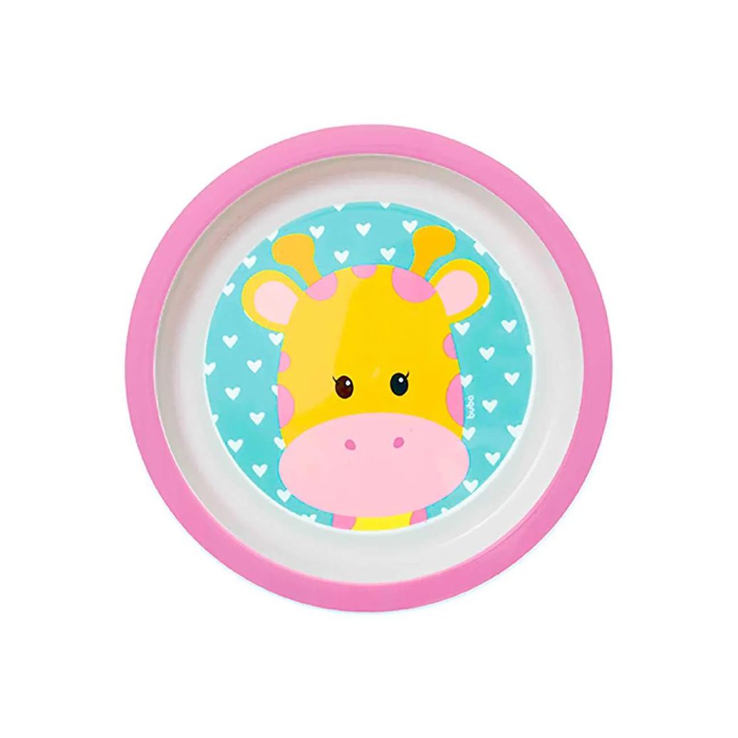 Prato Raso Buba Baby Animal Fun Girafa 1 unidade