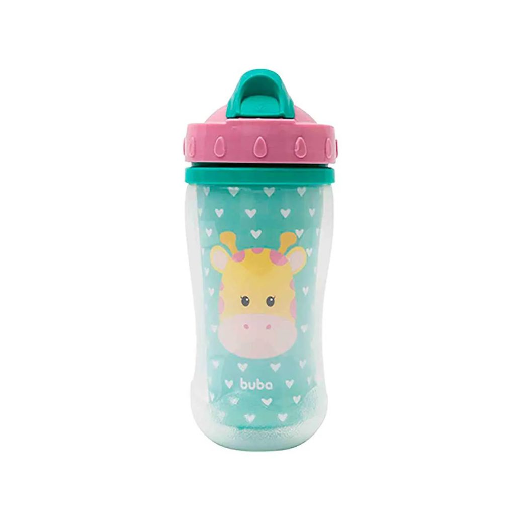 Copo Parede Dupla Buba Baby Animal Fun Girafa 320ml