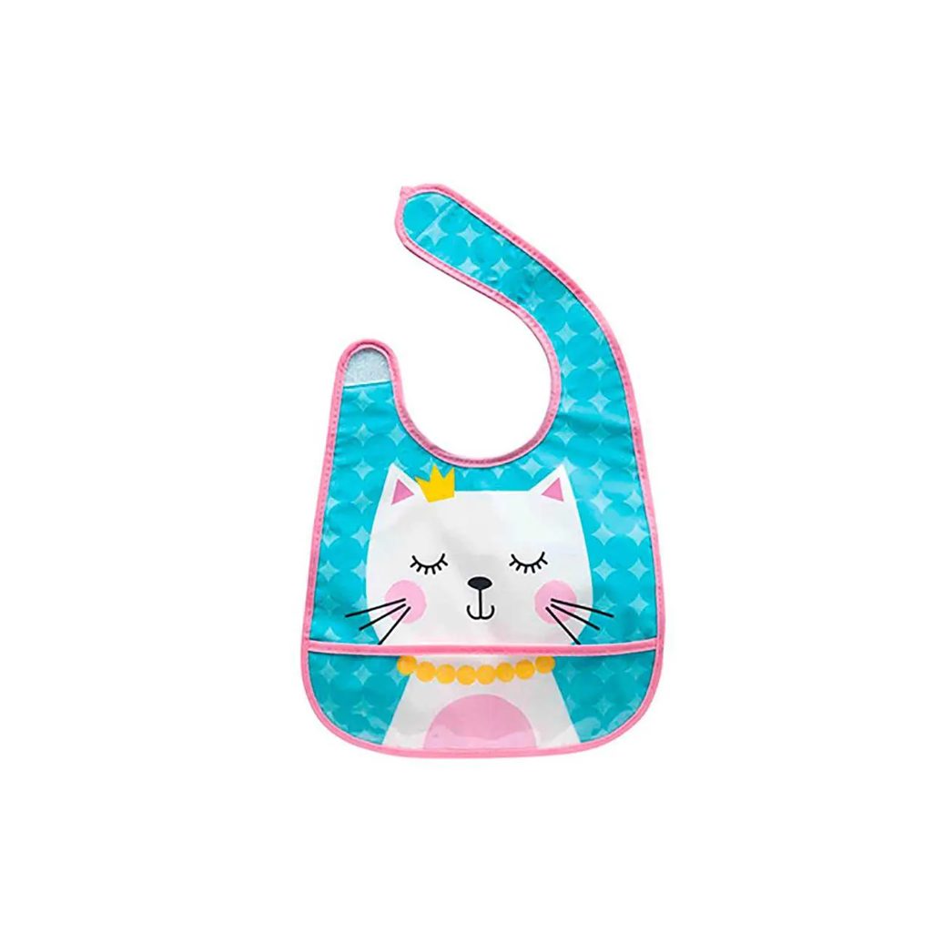 Babador Impermeável com Bolso Buba Baby Gatinha 1 Unidade
