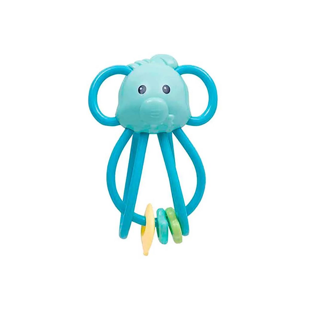 Chocalho Buba Baby Elefantinho Divertido Azul com 1 unidade
