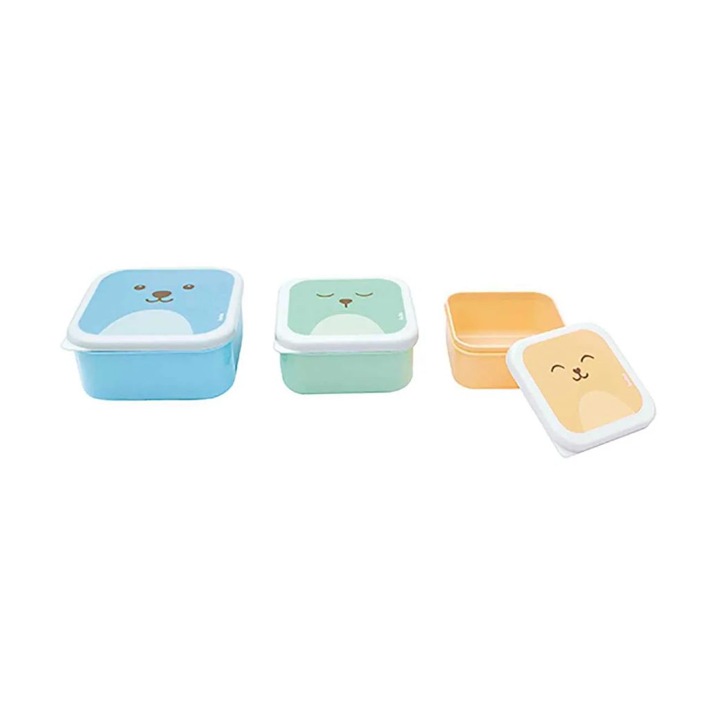 Kit Potes Buba Baby Gumy Coloridos com 3 unidades