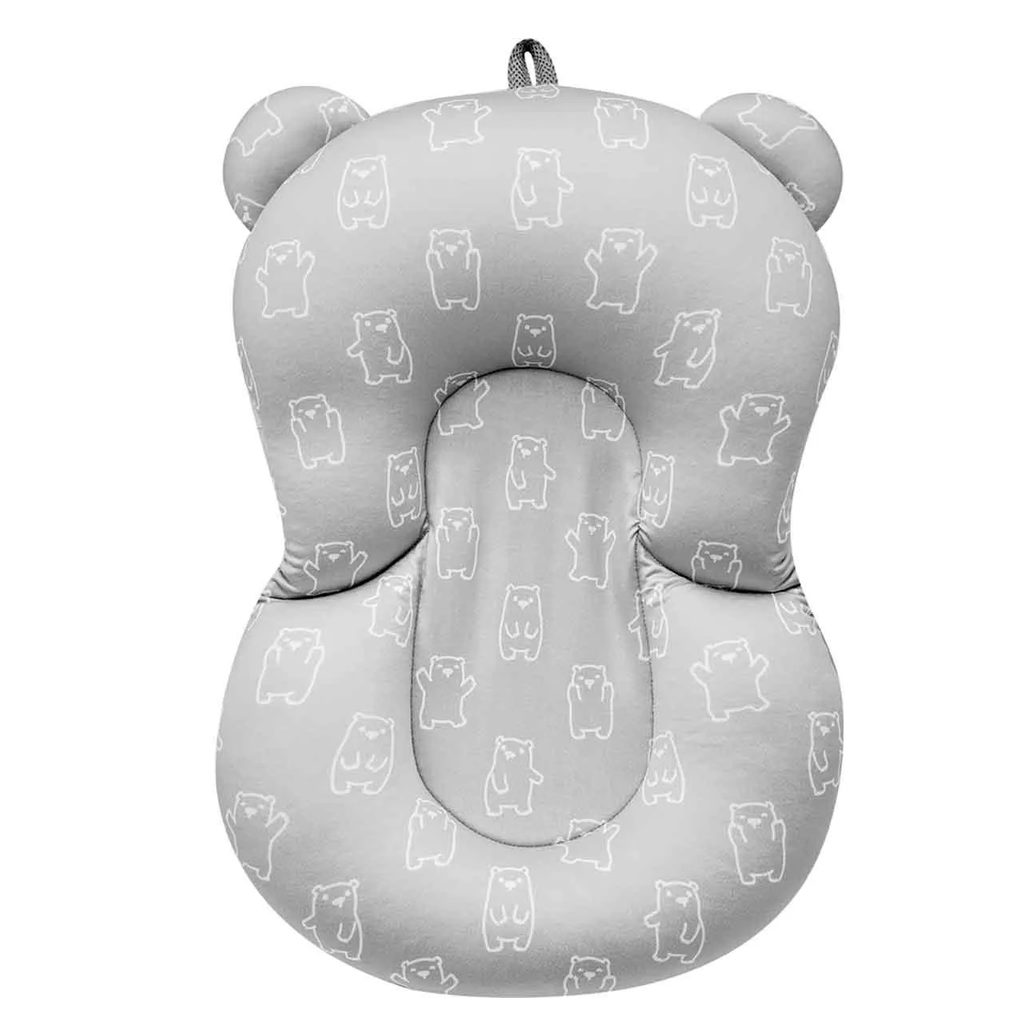 Almofada para Banho Buba Baby Ursinho Cinza 1 unidade