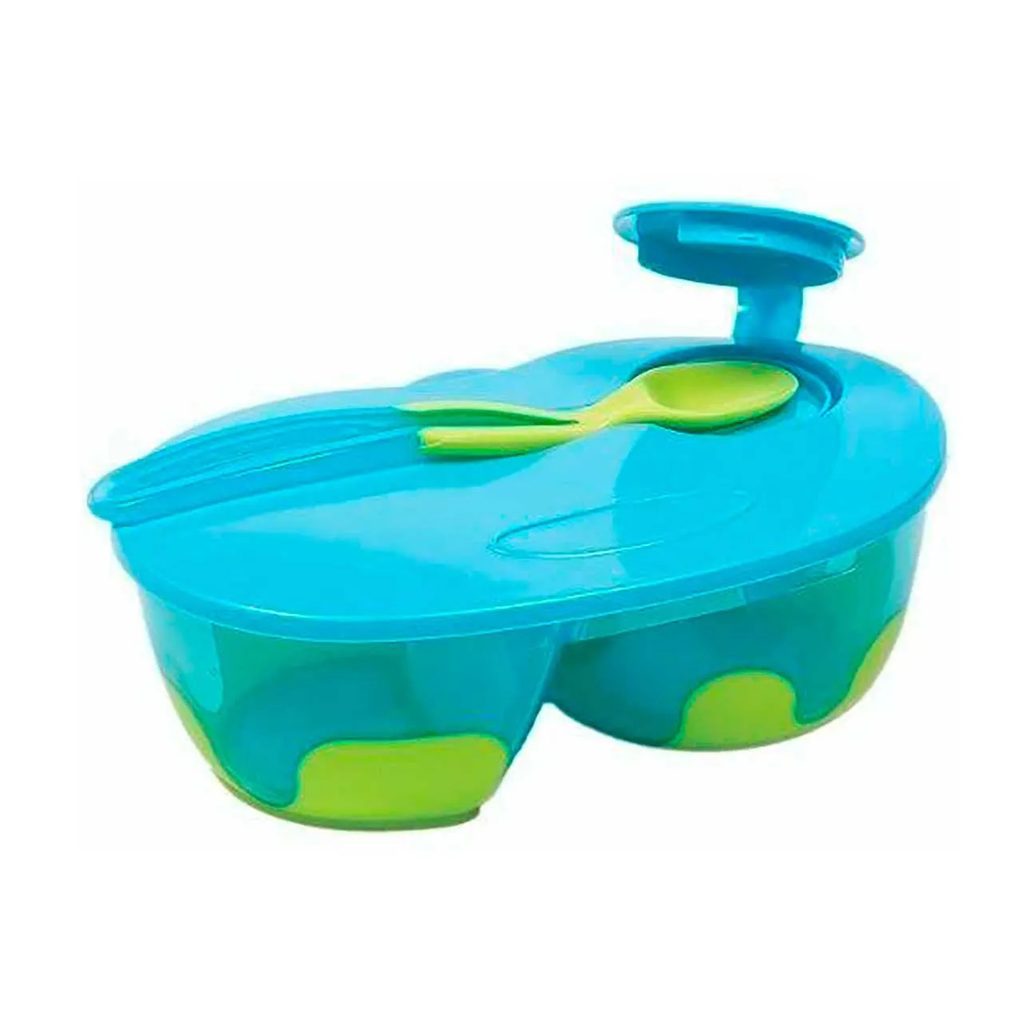 Kit Refeição com Divisória Buba Baby Azul com 1 unidade