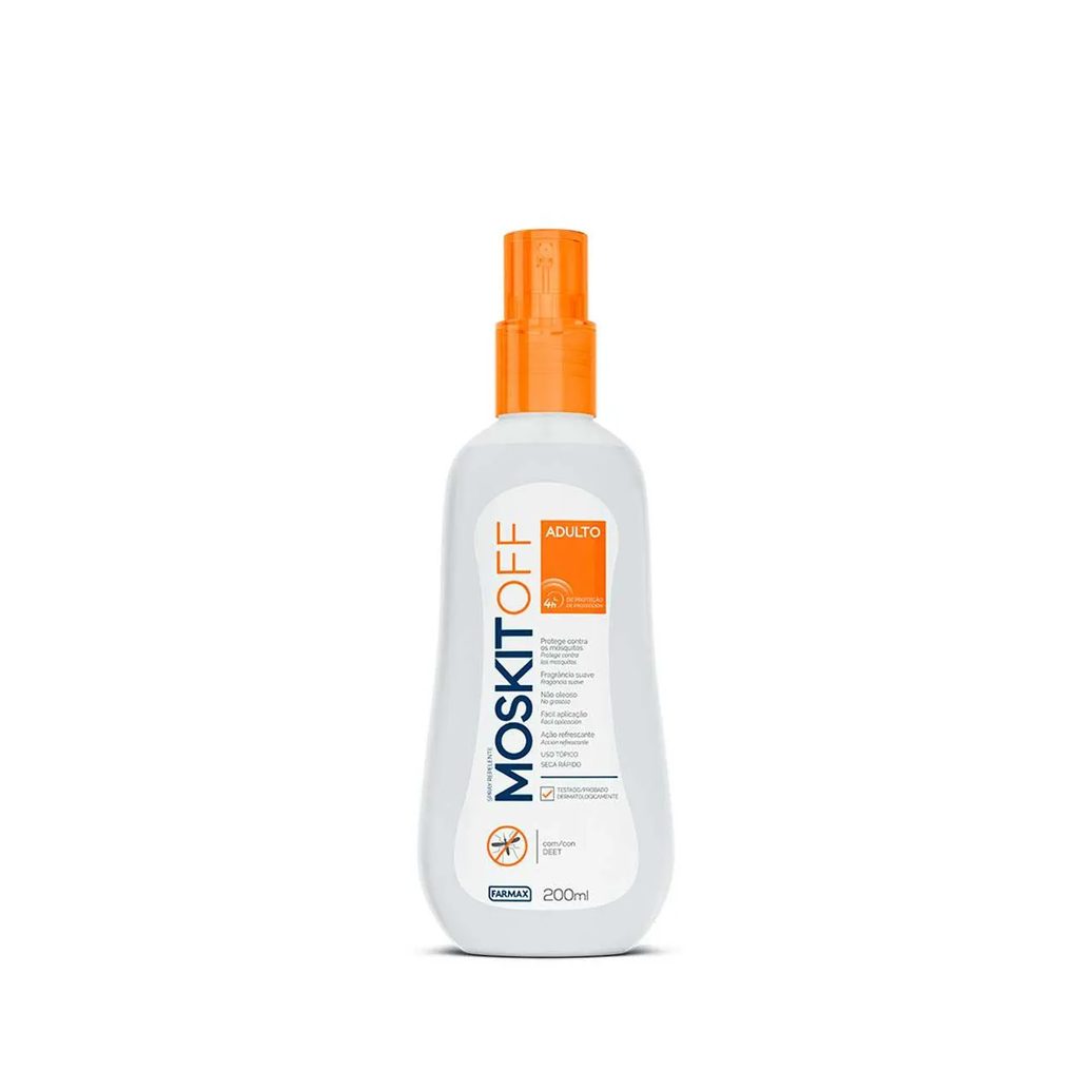 Repelente de Inseto Adulto Moskitoff com DEET Spray 200ml