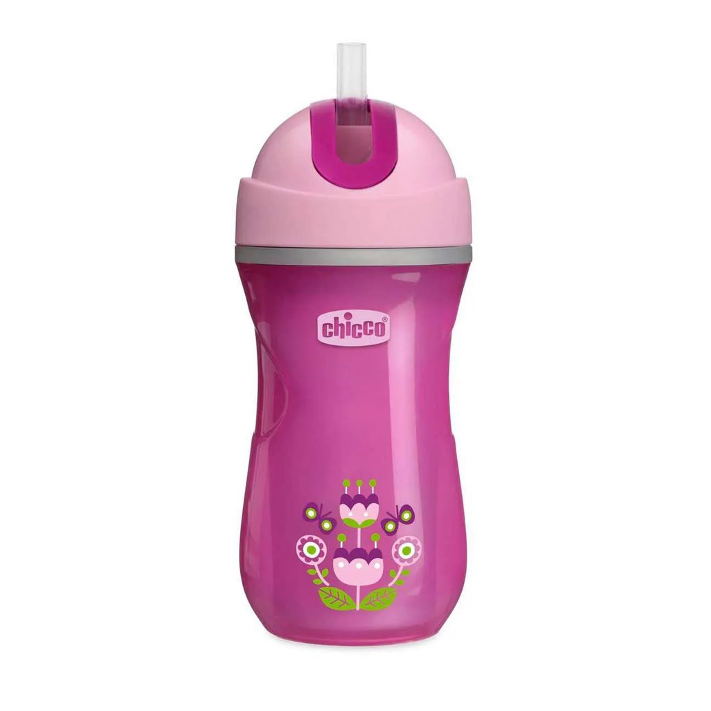 Copo Térmico Chicco Sport Cup 14M+ Rosa 266ml - 1 unidade