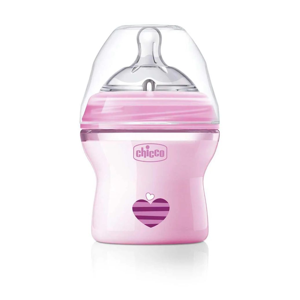 Mamadeira Chicco Natural Feeling Color 0m+ Rosa 150ml - 1 unidade