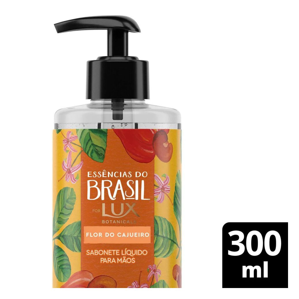 Sabonete Líquido para as Mãos Lux Botanicals Essências do Brasil Flor do Cajueiro com 300ml