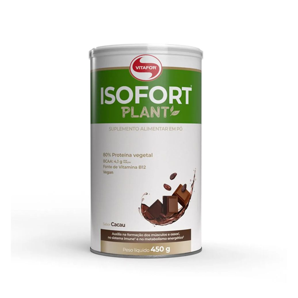 Proteína Vegetal Vitafor Isofort Plant Cacau 450g