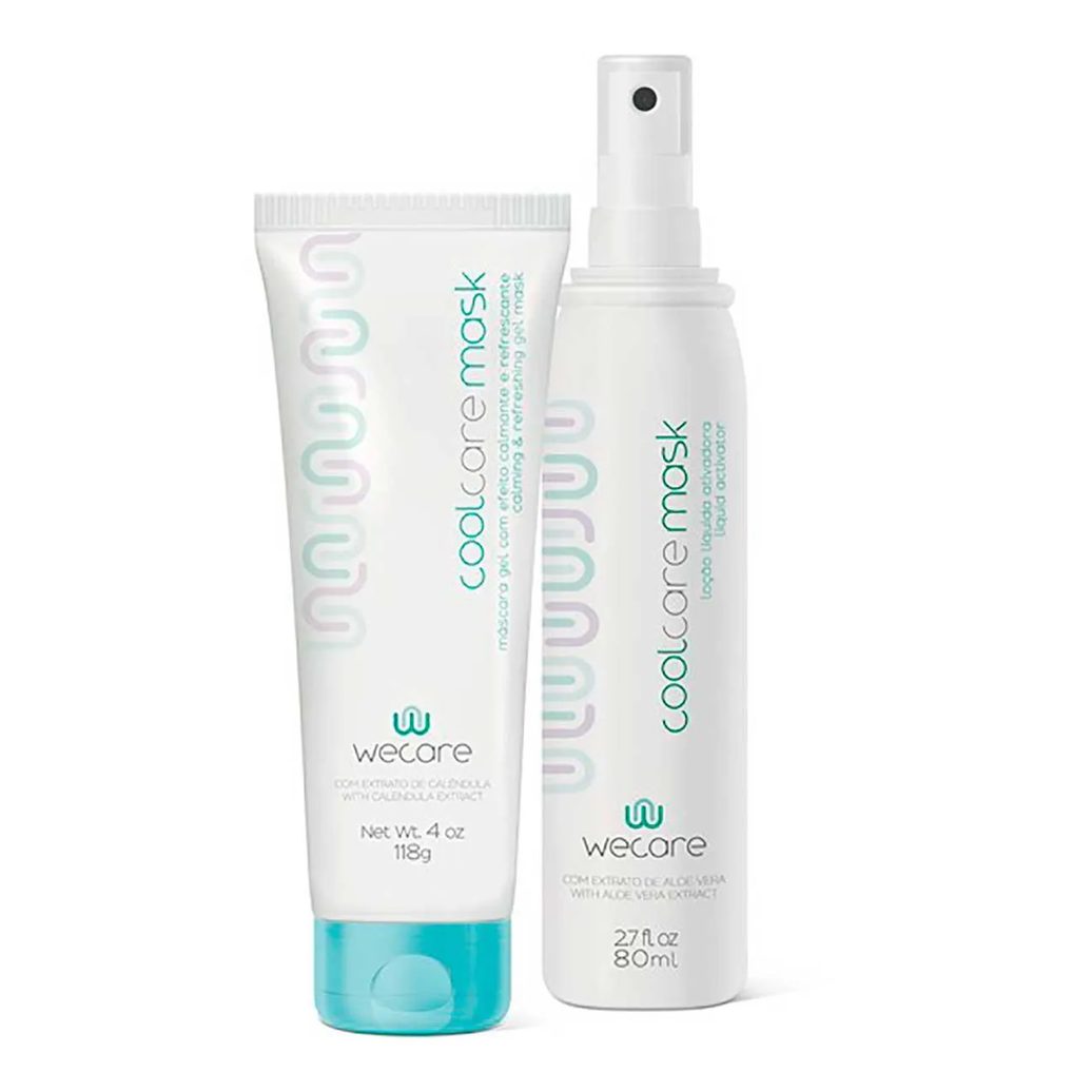 Máscara Gel Facial Wecare Cool Care com 118g + Loção Ativadora com 80ml