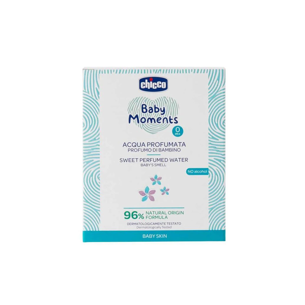 Água de Colônia Chicco Baby Moments Infantil Sem Álcool 100ml