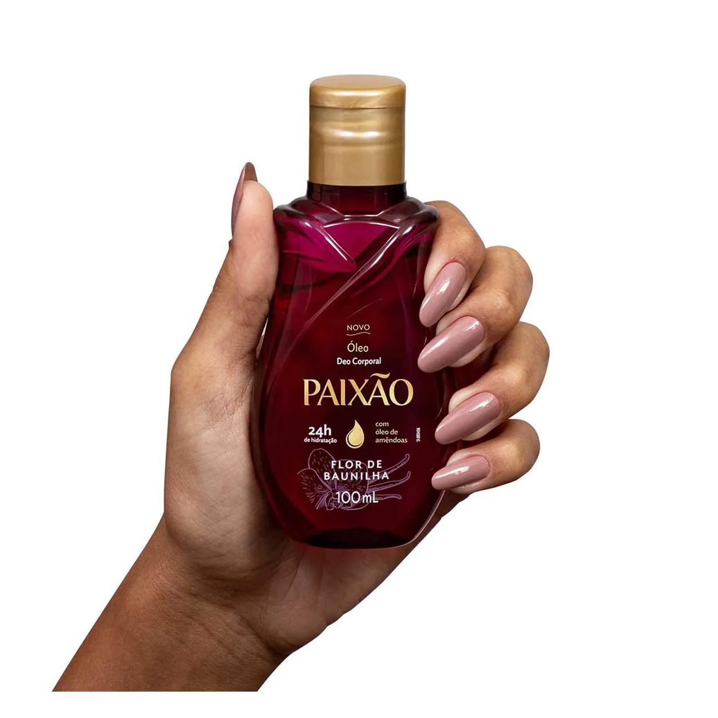 Óleo Corporal Paixão Flor de Baunilha com Ação Desodorante 100ml
