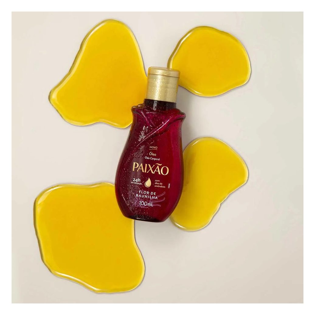 Óleo Corporal Paixão Flor de Baunilha com Ação Desodorante 100ml