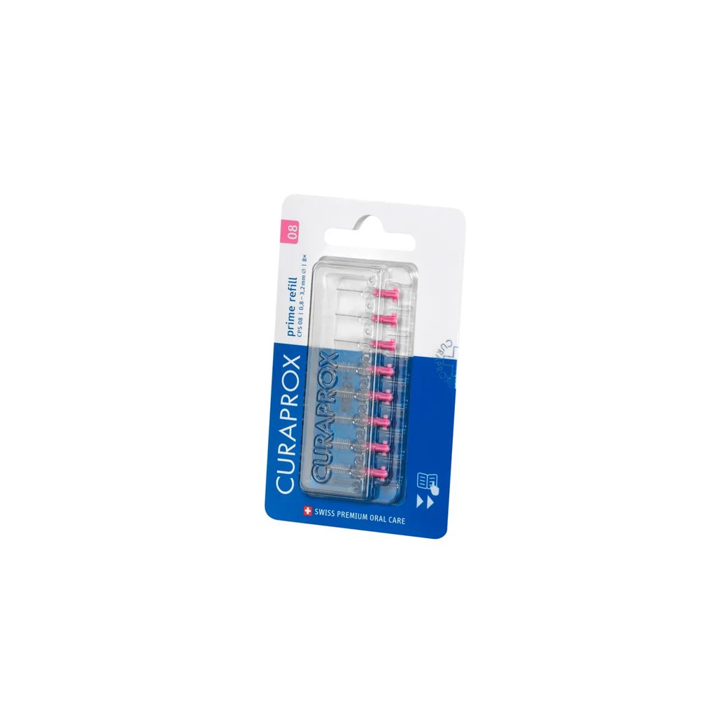Refil para Escova Interdental Curaprox Prime 0,08mm 8 unidades