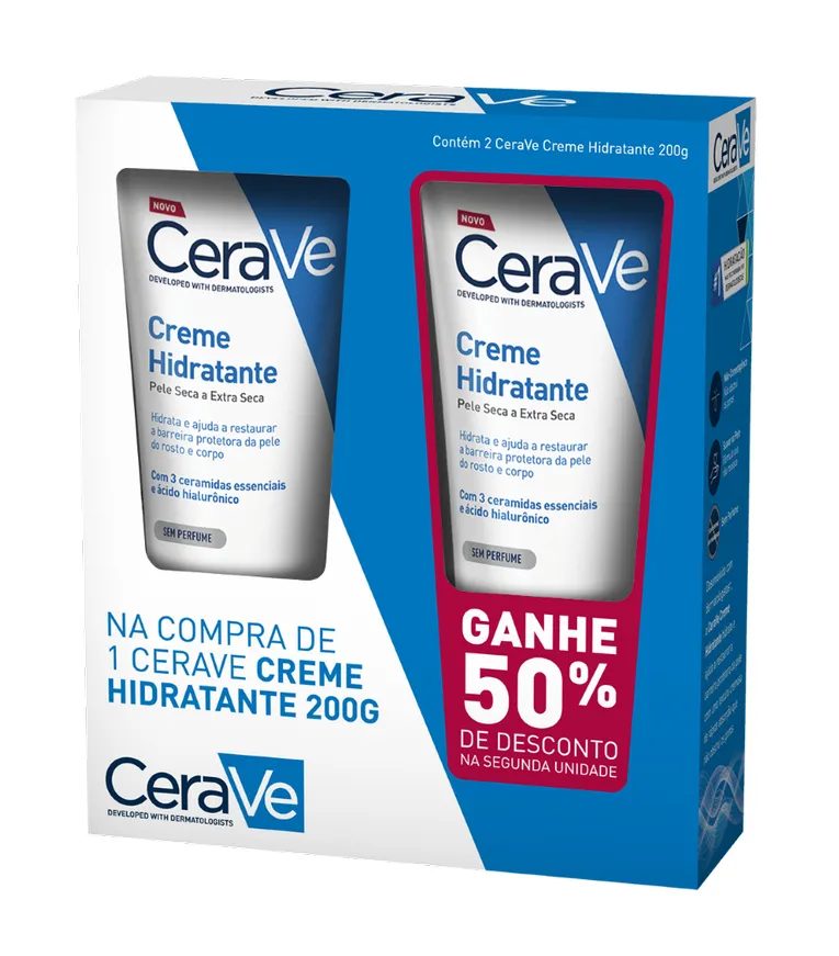 Kit Hidratante Corporal Cerave Creme 2 unidades com 200g cada