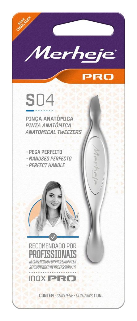 Pinça Enox Ponta Dourada Fina 701